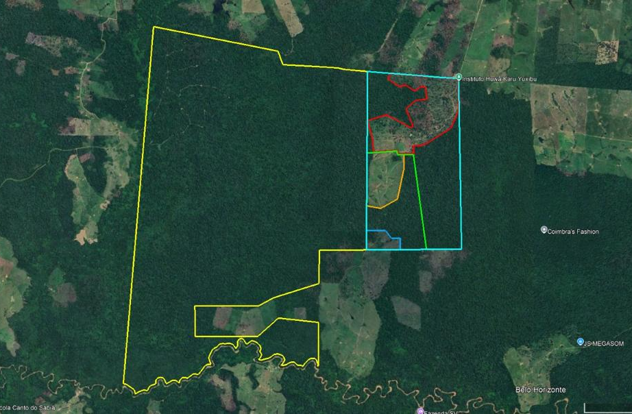 Mapa da Nova Terra — Fazenda Samaúma, 632 ha